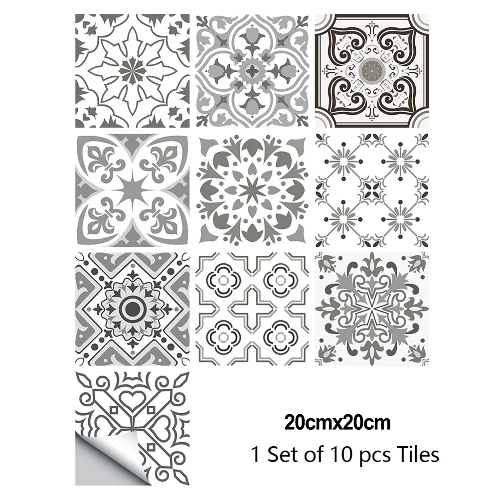 Kitchens Laundry Rooms Tile Stickers Tiling 20x20 Cm 3D Bathroom Walls For Glass For Smooth Walls Laundry Rooms
