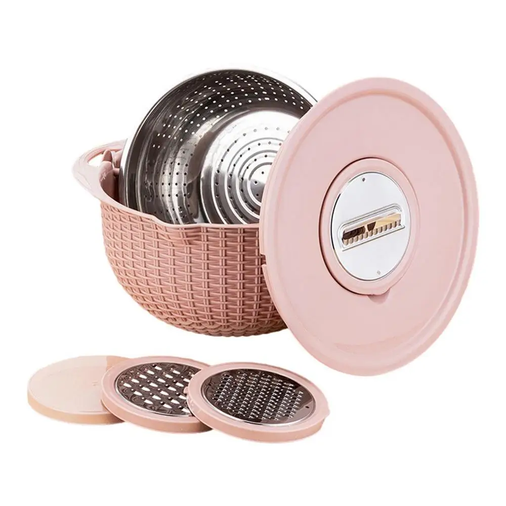 קולאנדר קערת ירקות slicer gratificer סלבית מפלדת אל חלד קערה סט גאדג 'טים מטבח