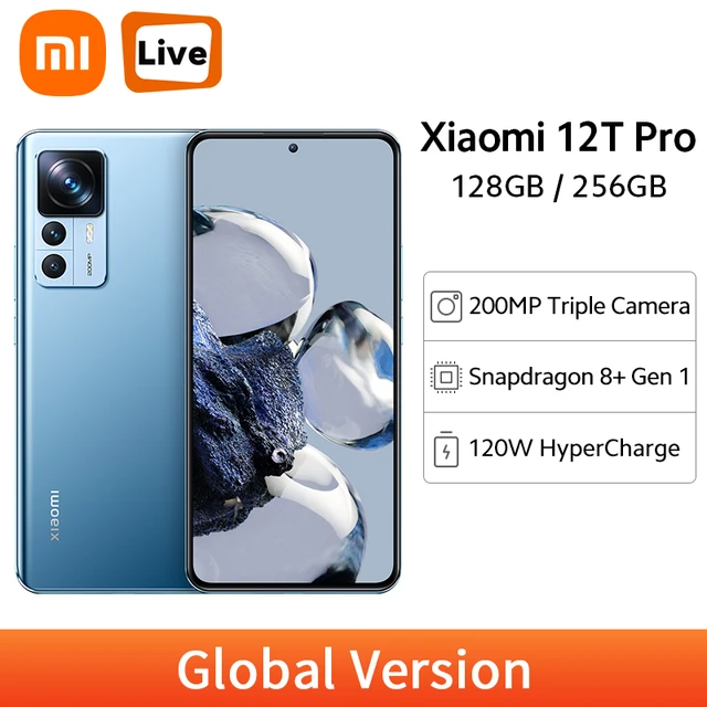 Xiaomi Mi 12T Pro Snapdragon 8+ Gen 1 Global Version Cellphone 128GB/256GB  200MP Triple Camera 120Hz AMOLED 120W HyperCharge - AliExpress