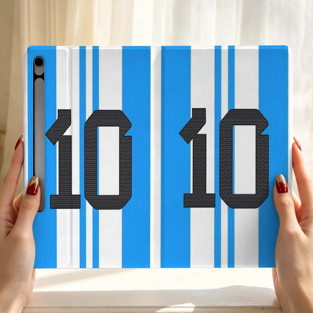 Jersey Number 10 Soft Tablet Case with Pen Tray