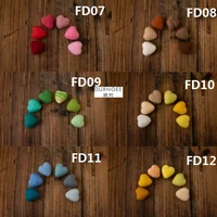 Newborn Photography Props Wool Felt Love Heart Photography Props Accessories  Baby Studio 4