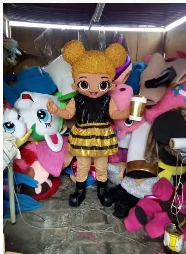 

New Adult Halloween Christmas Bee Doll Mascotte Fancy Cartoon Mascot Costume Plush Fancy Dress Mascot Costume