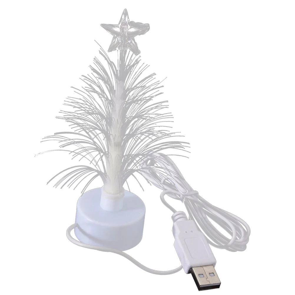 

lighted tree christmas tree usb connection led optic xmas tree multi colors changing night light for home shopping mall spring
