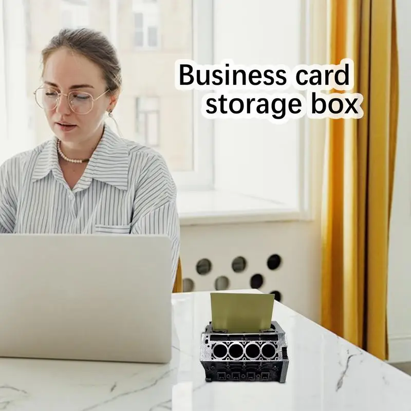 Engine Block Business Card Holder Desk Engine Model Business Card Holder Card Holder Organizer Business Card Display Desk Engine