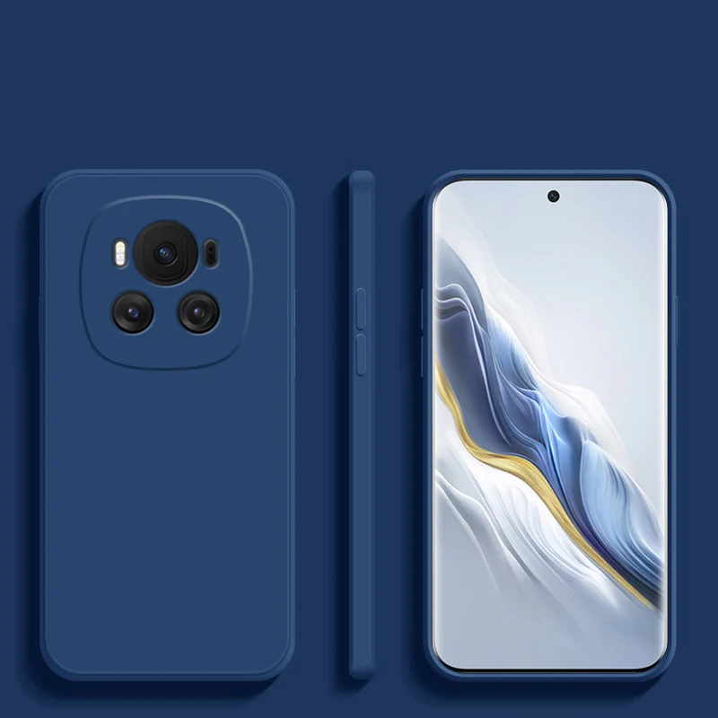 Premium Liquid Silicone Phone Case with Camera Lens Protector