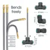 5-30M Adjustable Brass Atomizer Watering System Connected to 1/4" Hose Irrigation Greenhouse Smart Timer Plants Lawn watering 2