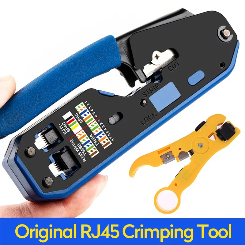 Инструмент для RJ45 инструмент обжима сети Cat7 Cat6 Cat5 RJ11 RJ12 модульные заглушки
