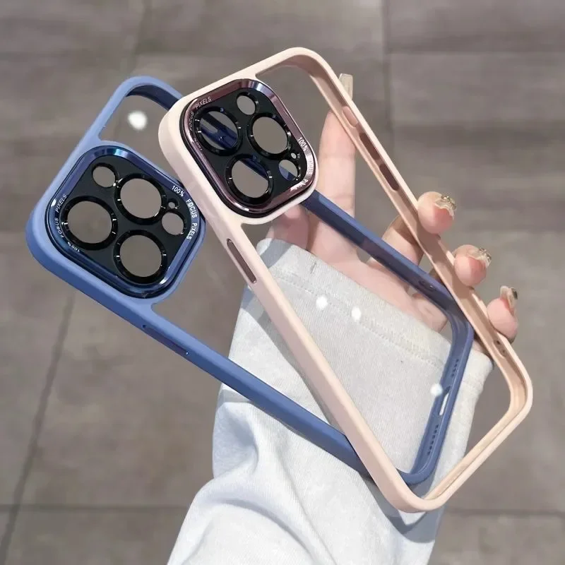 Premium Shockproof Clear Acrylic Lens Protection Case with Soft Bumper