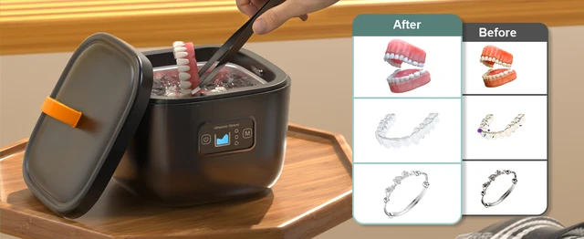 Pulitore A Ultrasuoni Per Apparecchi Dentali - Con Luce UV, 230ml, Per Protesi E Gioielli - Foto 10