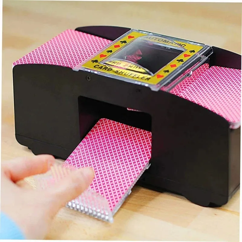 Card Shuffler 1pc Professional Automatic Plastic Poker Card Mixer for Board Games Educational Game Accessory for Adults