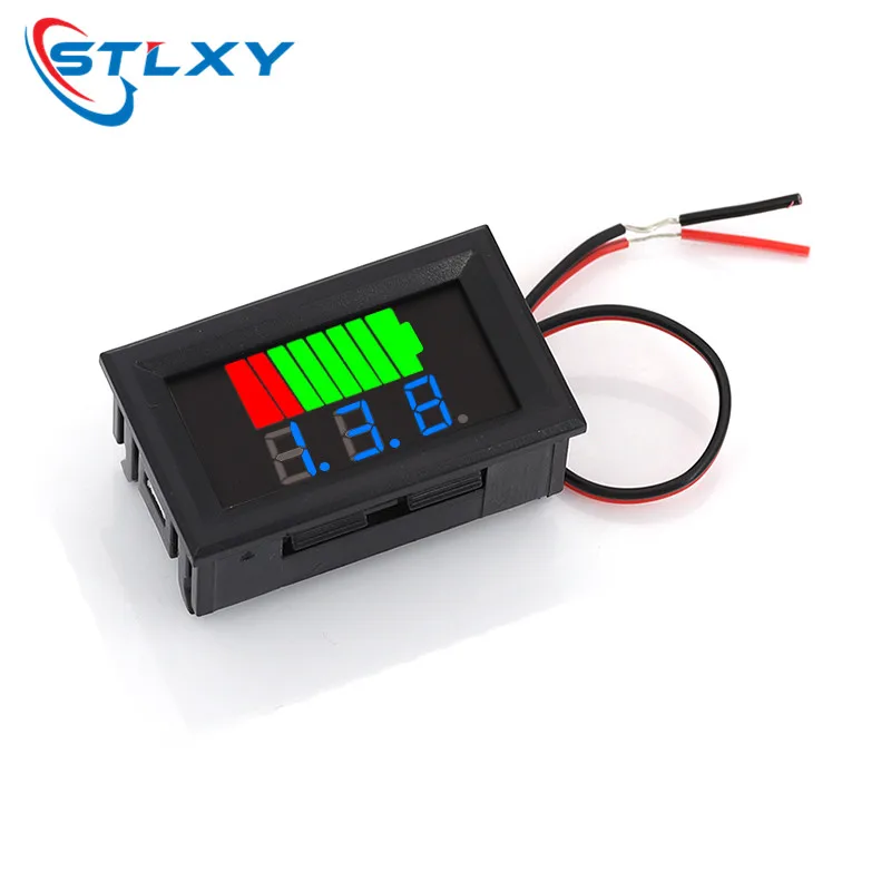 Car Battery Charge Level Indicator 12V 24V 36V 48V 60V 72V Lithium Battery Capacity Meter Tester Display LED Tester Voltmeter battery tester lithium battery tester voltage tester voltage gauge