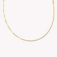 E.B.belle Dainty Water Wave Chain Stainless Steel Necklace Bracelet For Women Minimalist Thin Gold Plated Jewelry Set