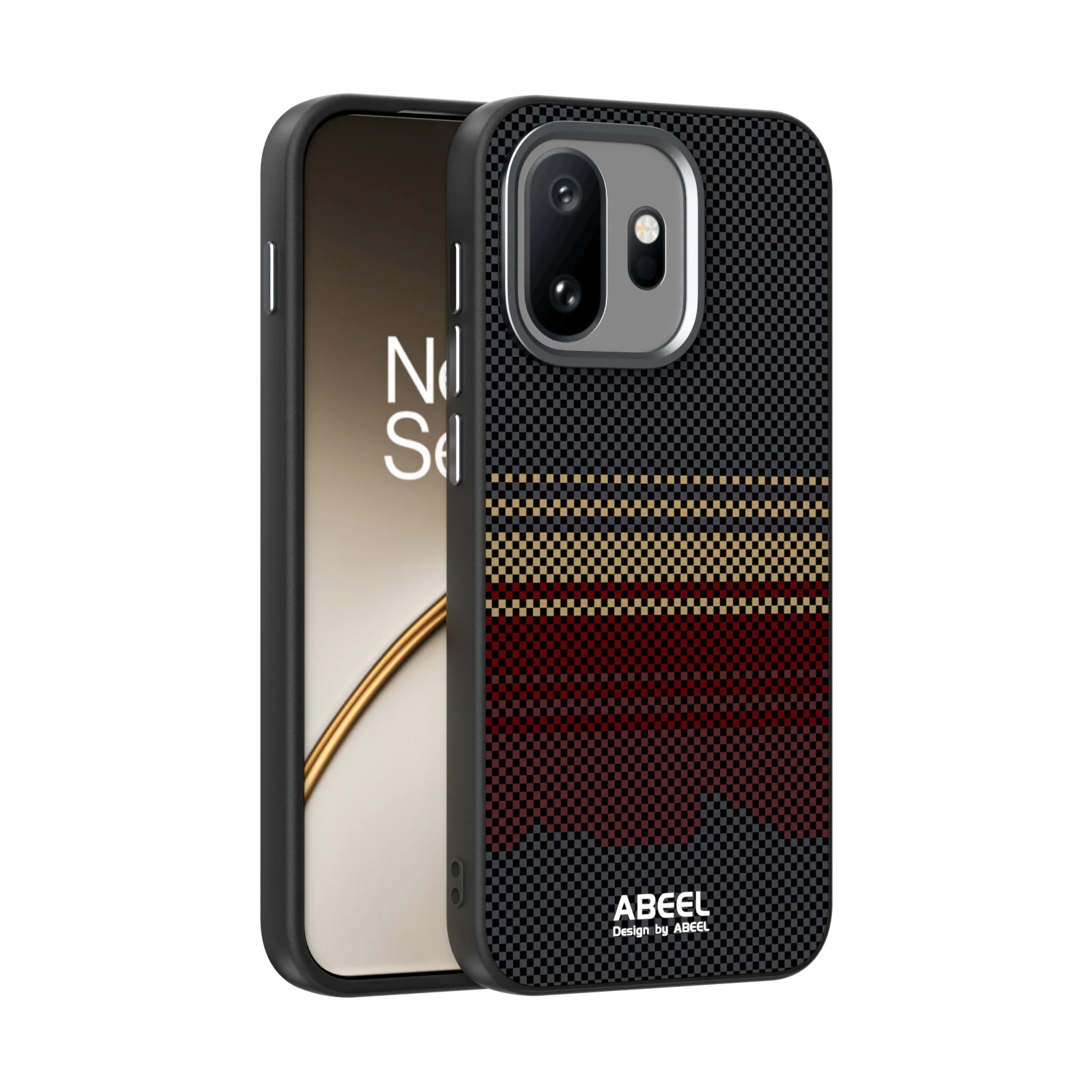 Carbon Fiber Magnetic Wireless Shockproof Protective Phone Case
