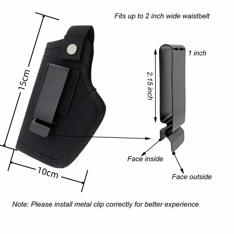 Gun Holsters for Men/Women Universal Airsoft Pistols Right/Left IWB/OWB 9mm Holsters for Concealed Carry Glock Gun Accessories