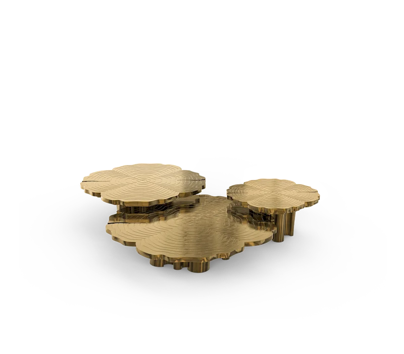 Italian Type Stainless Steel Root Coffee Table Retro FORTUNA PATINA CENTER TABLE Metal Tree Trunk Coffee Table