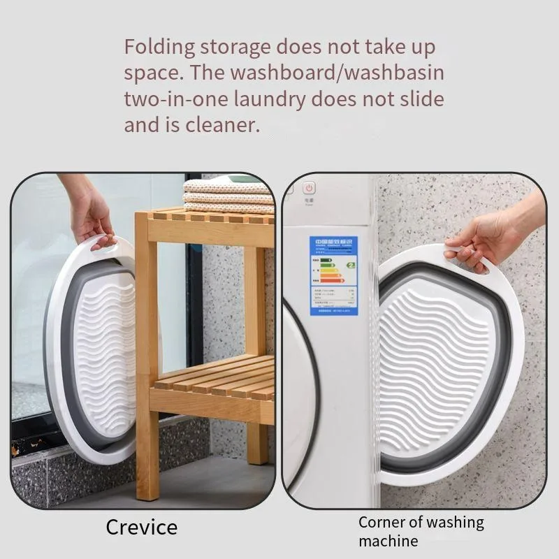 Portable Basins Folding Thicker Durable Household Travelling Multi-function Bathroom Kitchen Dorm Room Essentials Laundry Tub