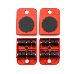 Heavy - Duty Furniture Moving Tool Set with Lifter and Rollers (Wheel - 4Pcs)