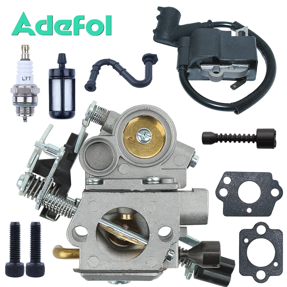Kit Candela Bobina Accensione Carburatore Per Stihl Ms171 Ms181 Ms211 Ms 171 181 211 Sostituire 11391200610 0000 350 3500