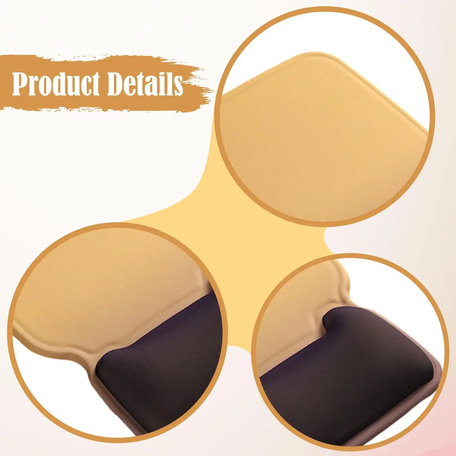 KAIGOBOX Mauspad Mit Handgelenkstütze – Ergonomisches Neopren-Pad Für Büro & Gaming – 26x22 Cm – Rutschfeste Unterseite
