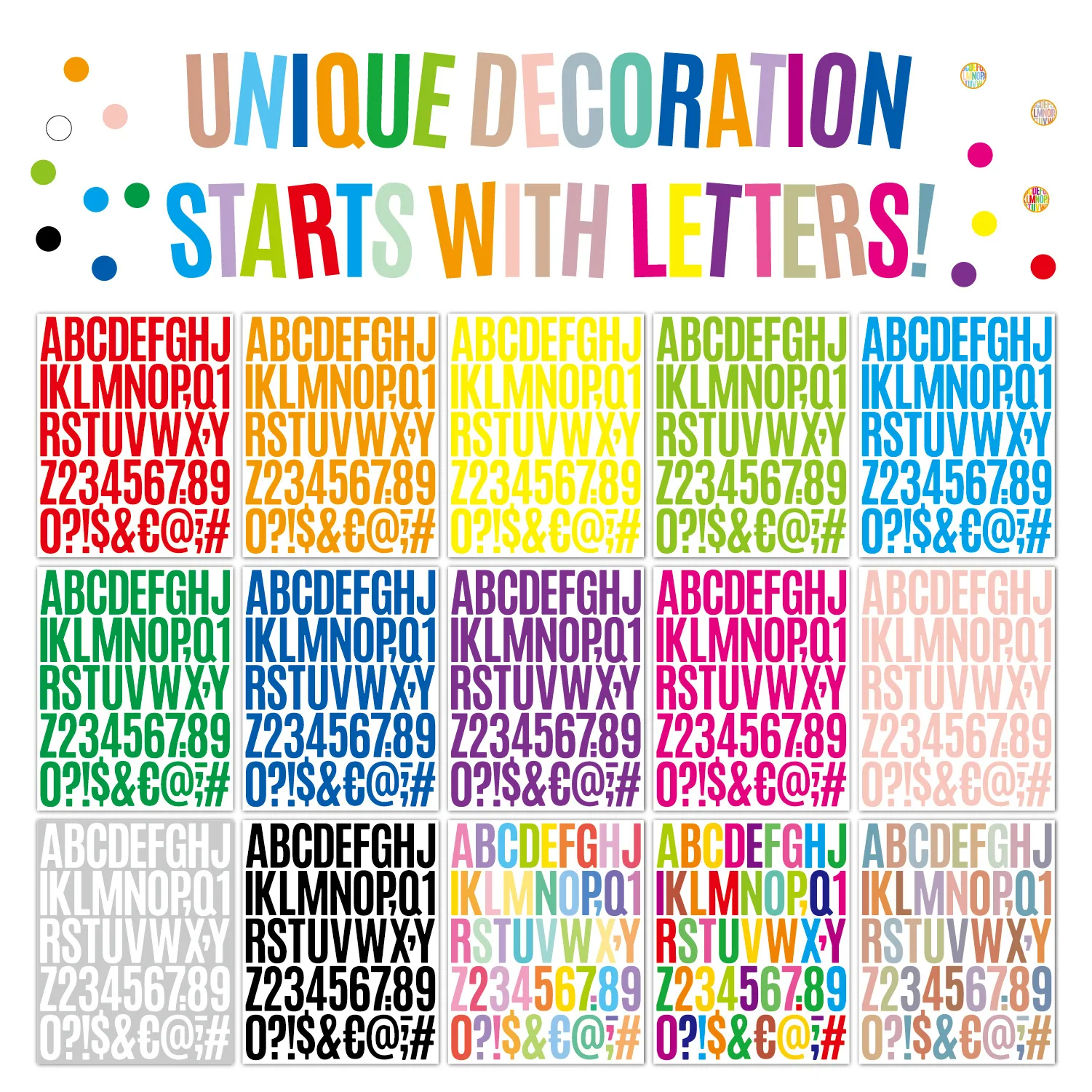 2-inch Letter Diary Decoration Number Sticker Adhesive Letters Stickers Notebooks Sticky Waterproof DIY Scrapbooking Alphabet