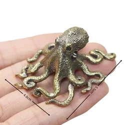 Antique Bronze Octopus Ornament - Decorative Brass Animal Sculpture (Giant octopus)