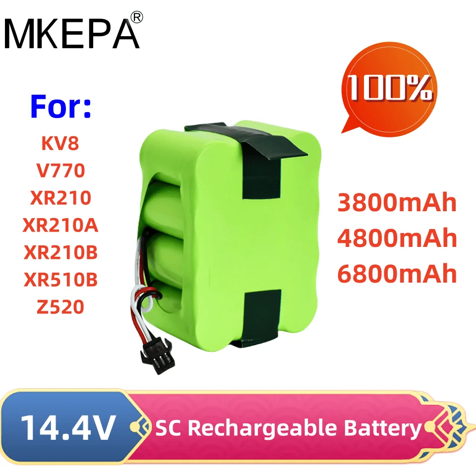 

Никель-металлогидридный аккумулятор SC 14,4 В 3800mAh-4800mAh-6800mAh для KV8 XR210 XR510 XR210A XR210B XR510B XR510C, программируемый робот Kehr, 25P