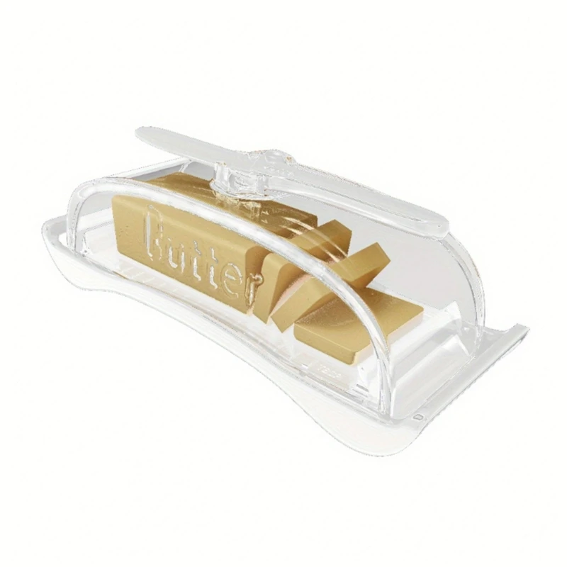 Cheese Butter Dish with Clear Lid Convenient Butter Storage and Easy Cutting Kitchen Supplies Fridges Storage Box
