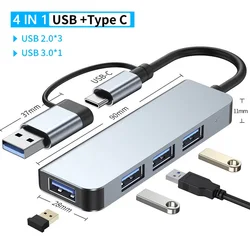 8 - in - 1 USB - C Hub with HDMI, SD/TF Card Reader, Audio Jack, and USB 3.0 Ports (4 IN 1 USB with typc)