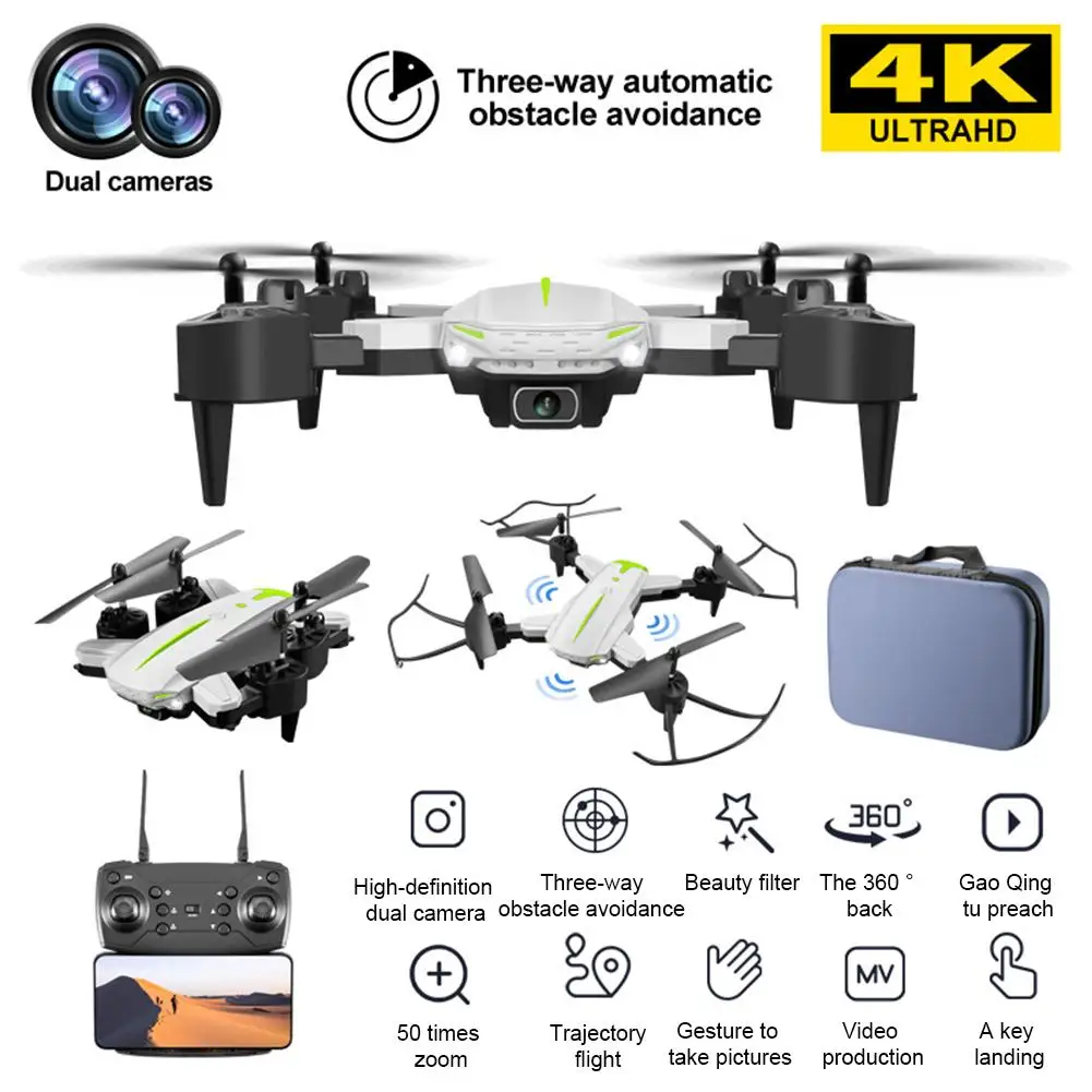 

KY605 Pro Drone With 4K Dual HD Camera Aerial Photography Quadcopter Professional Wifi FPV Helicopter Rc Drone Toys Kid Gift