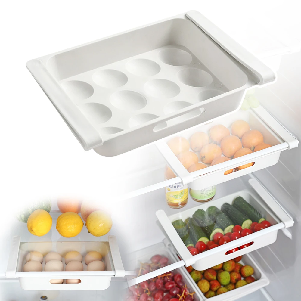 Kitchen Organizer Storage Food Container Vegetables Fruit Egg Holder
