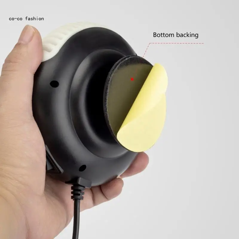 

517B Car Heater Portable Electric Windshield Defogger Window Heater Heating Baffle Dryer Fan Demister Adjustable Temperature