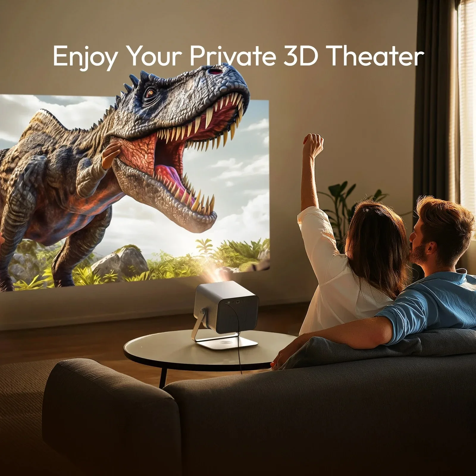 ApexTPBYINTEK R90 Max 풀 HD 1080P 프로젝터 4K DLP 2200 ANSI 루멘 안드로이드 TV 11.0 3D 4K 지원 스마트 홈시어터 프로젝터
