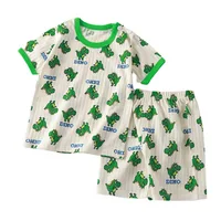 Ensemble de vêtements pour enfants, 2 pièces, T-shirt, costume d'été en coton, Short pour filles, vêtements pour bébés garçons, manches courtes, nouvelle collection 5