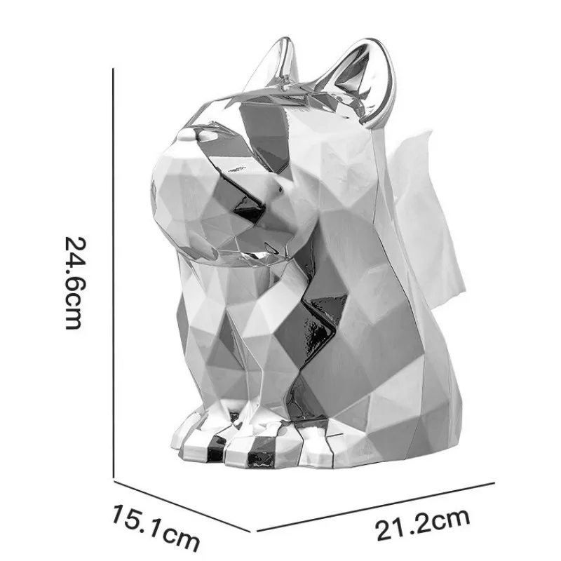 Luxury Tissue Box For Home Decoration Cute Dog Toilet Paper Storage Holder Desktop New Design Artwork 6