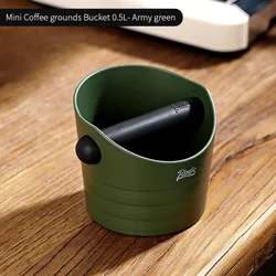 Bincoo Non - Slip Espresso Knock Box - Premium Coffee Grounds Dump Bin & Barista Accessory (Green)