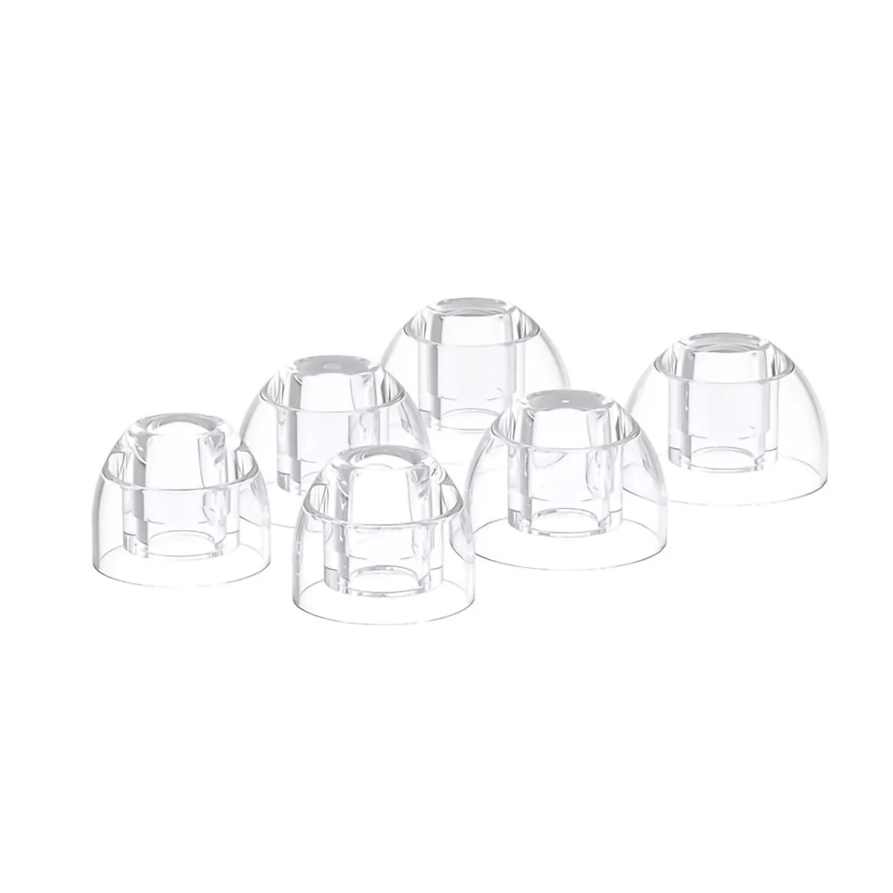 Transparent Liquid Silicone Earbuds Eartips - Noise Isolating, Soft, and Safe Accessory