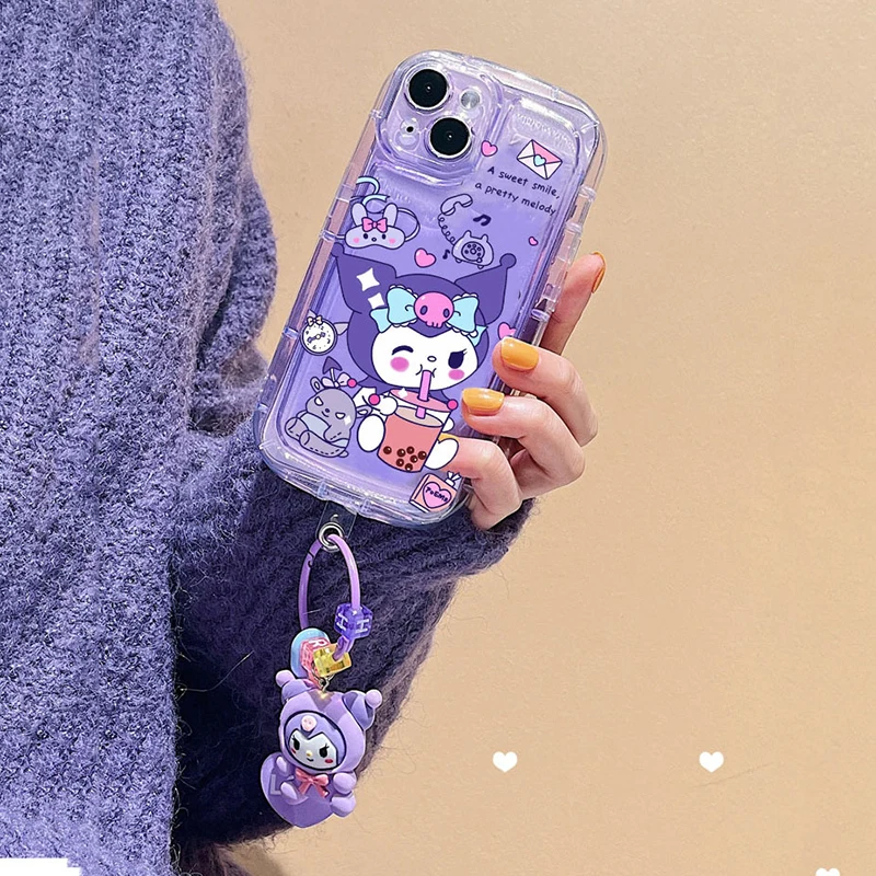 thumbnail image 1 of Funda de TPU con llavero de gato de Hello Kitty en 3D para IPhone 14, 13, 15 Pro Max, 14, 15 Plus, 11, 12 Mini, 6, 6s, 7, 8 Plus, X, XR, XS Max, 1 of 5
