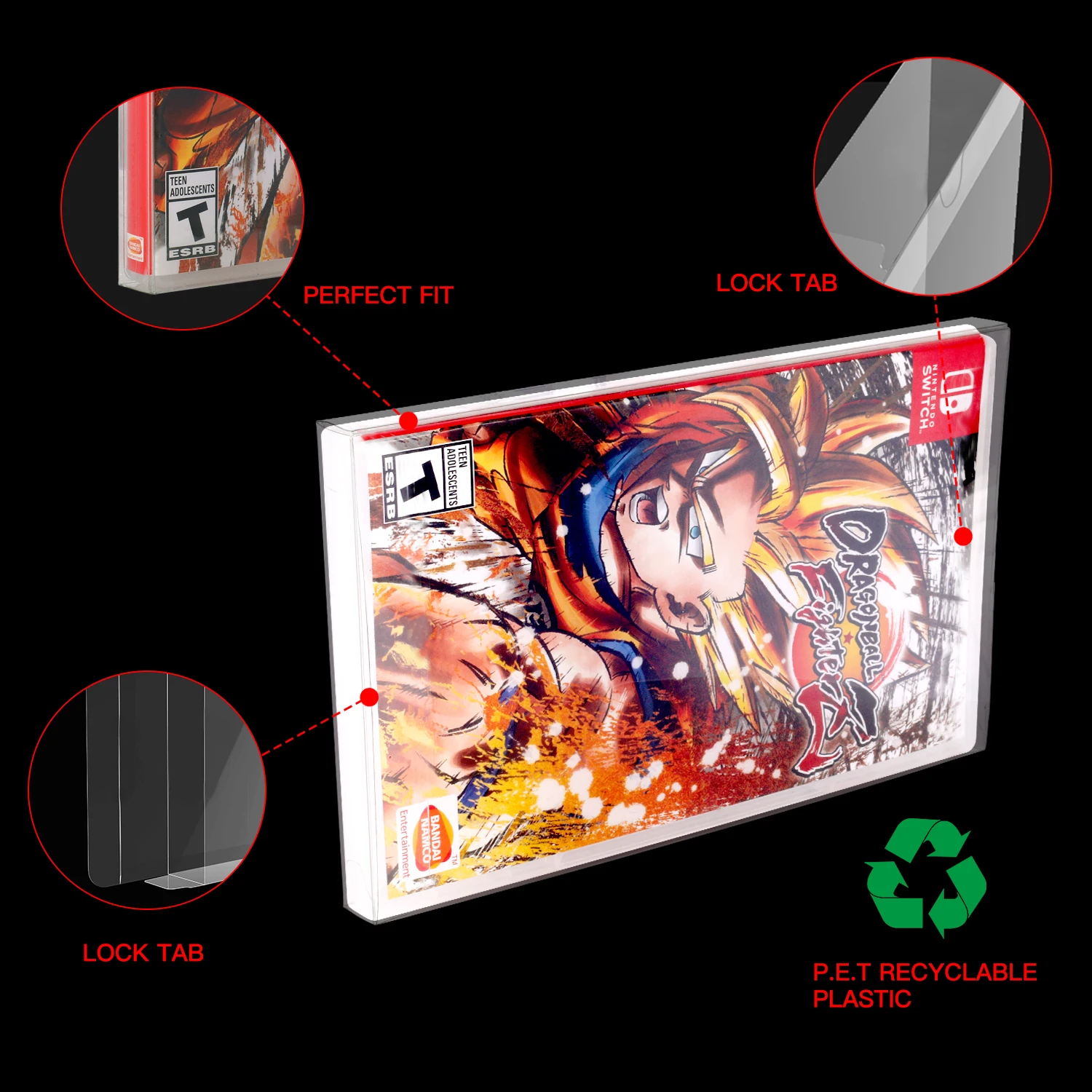 Transparent Plastic Box Nintendo Switch - 10pcs/50pcs