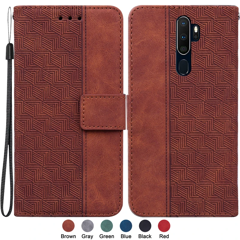 Чехол для OPPO A9 2020 6,5 дюймов, чехол для OPPO A5 2020 OPPO A11X A11 X, Модный Магнитный текстильный чехол-кошелек с геометрическим рисунком, чехол-книжка