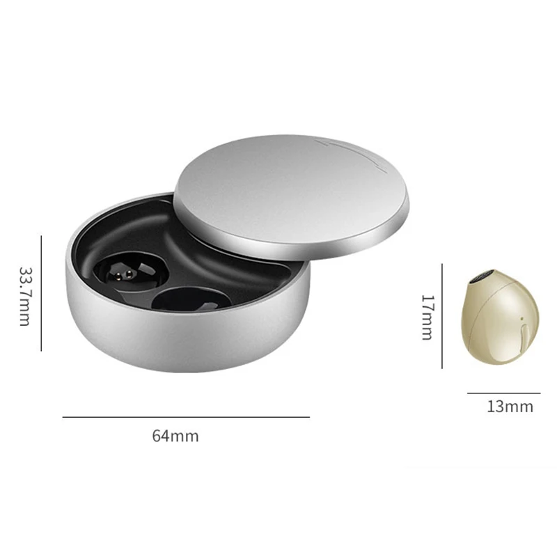Fones de Ouvido Intra-auriculares sem Fio Tws com Estojo de Carregamento Bluetooth 5.0 Invisível Hand Pequenos Fones de Ouvido Redução de Ruído - Image 6