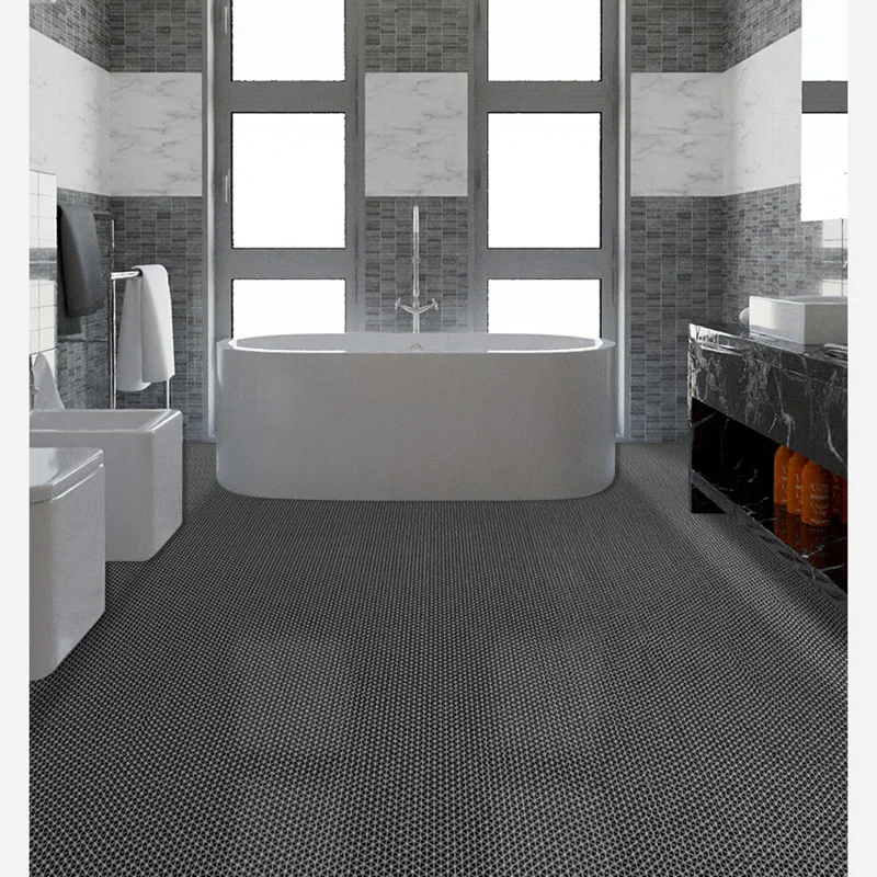 Large Size Thicker 4.5mm Bathroom Anti Slip Mat Toilet Honeycomb Carpet  Floor Mat Bathroom Hotel Home Shower Bathroom