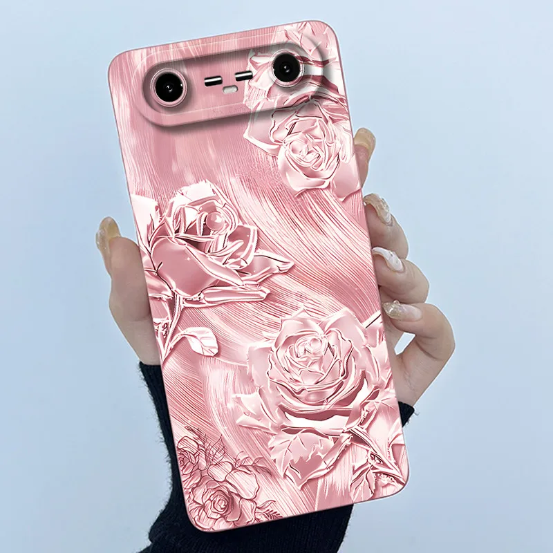 Fashion Simplicity Oil Painting Silicone Soft Shockproof Back Cover