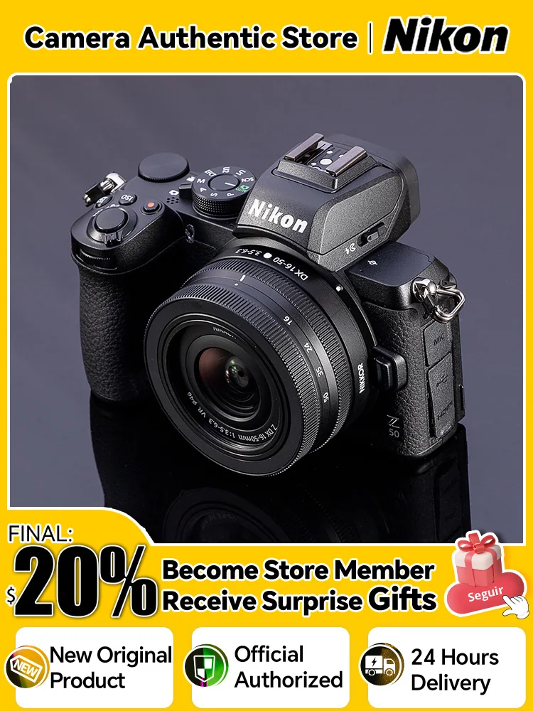 

Nikon Z50 APS-C Mirrorless Digital Camera Compact Lightweight Professional Photography Vlog Video with Flipped Touch Screen Z 50