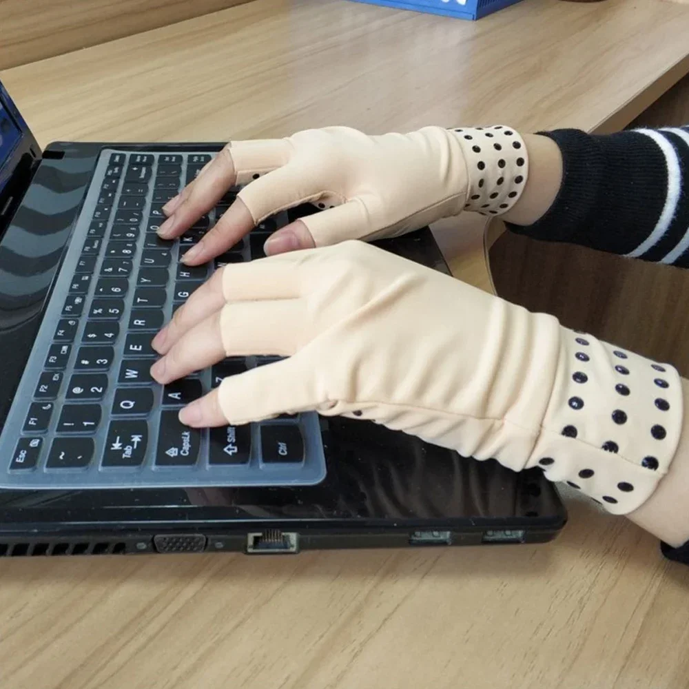 Pain Relief Fingerless Compression Gloves for Arthritis Support and Daily Use