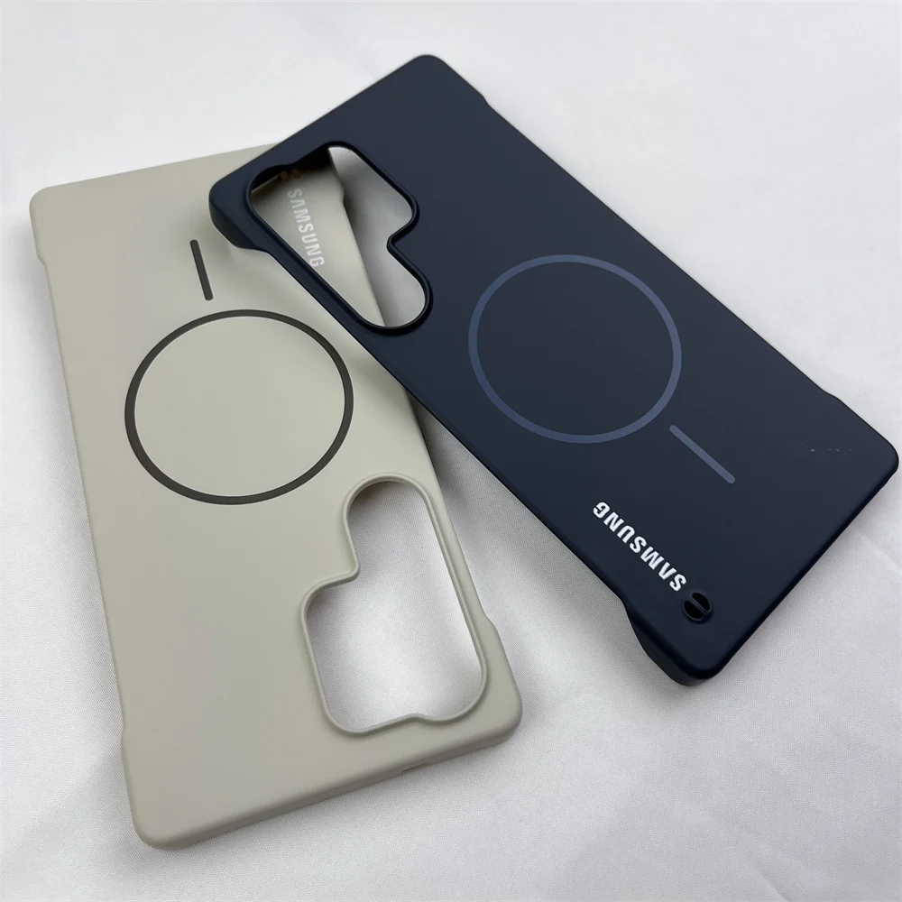Slim Frameless Magnetic Phone Case with Wireless Charging Support