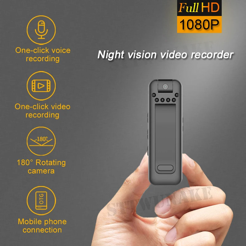 Mini Camera Night Vision Small Wireless Body Cam Micro Voice Video