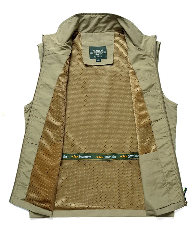 Light Breathable and Quick Drying Men's Vest Extra Large Size 5XL Men Clothing Outdoor Daily Casual Minimalist Style Male Jacket