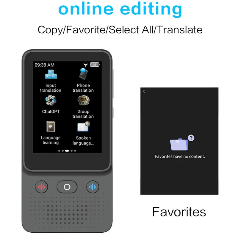 T21 Translator Device Support 138 Languages Instant Intelligent Real-Time Translation Text Photo Translate Machine voice translator,language translator