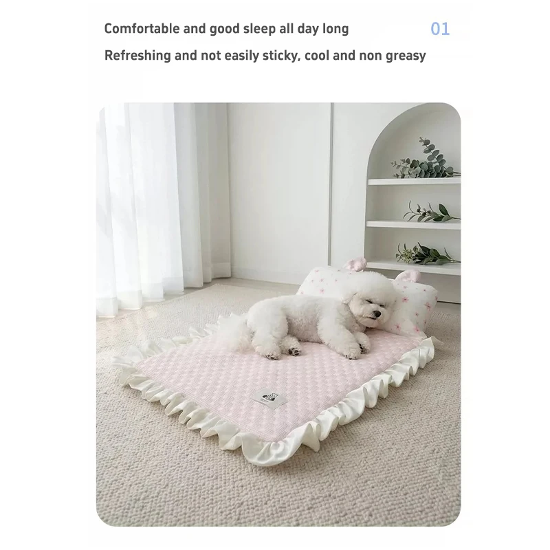 Summer Cooling Dog Bed Mat For Cats And Small Dogs Washable Mat_voghion.com