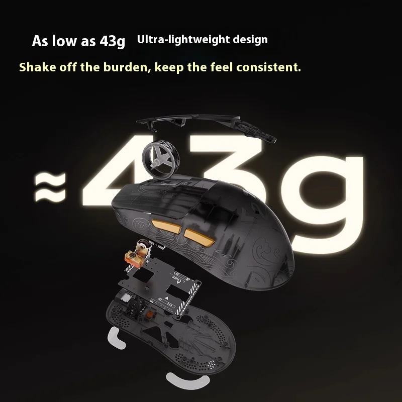 Jamesdonkey Rsr7 Ultra Carbon Fiber Mouse Wireless Bluetooth